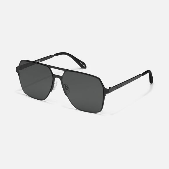 Quay Accessories - Quay $115 MSRP Backstage Pass 60mm Polarized Aviator Sunglasses Preppy Menswear